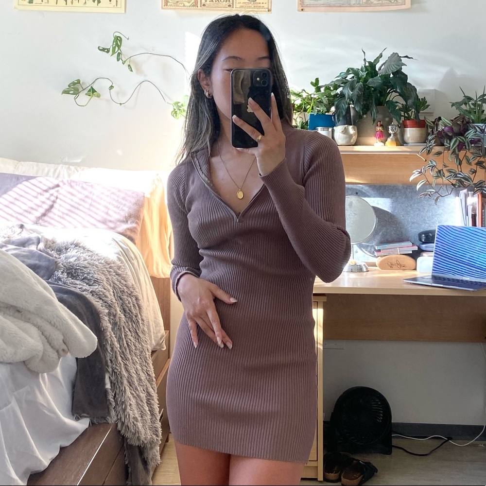 Princess Polly Ribbed Sweater dress
